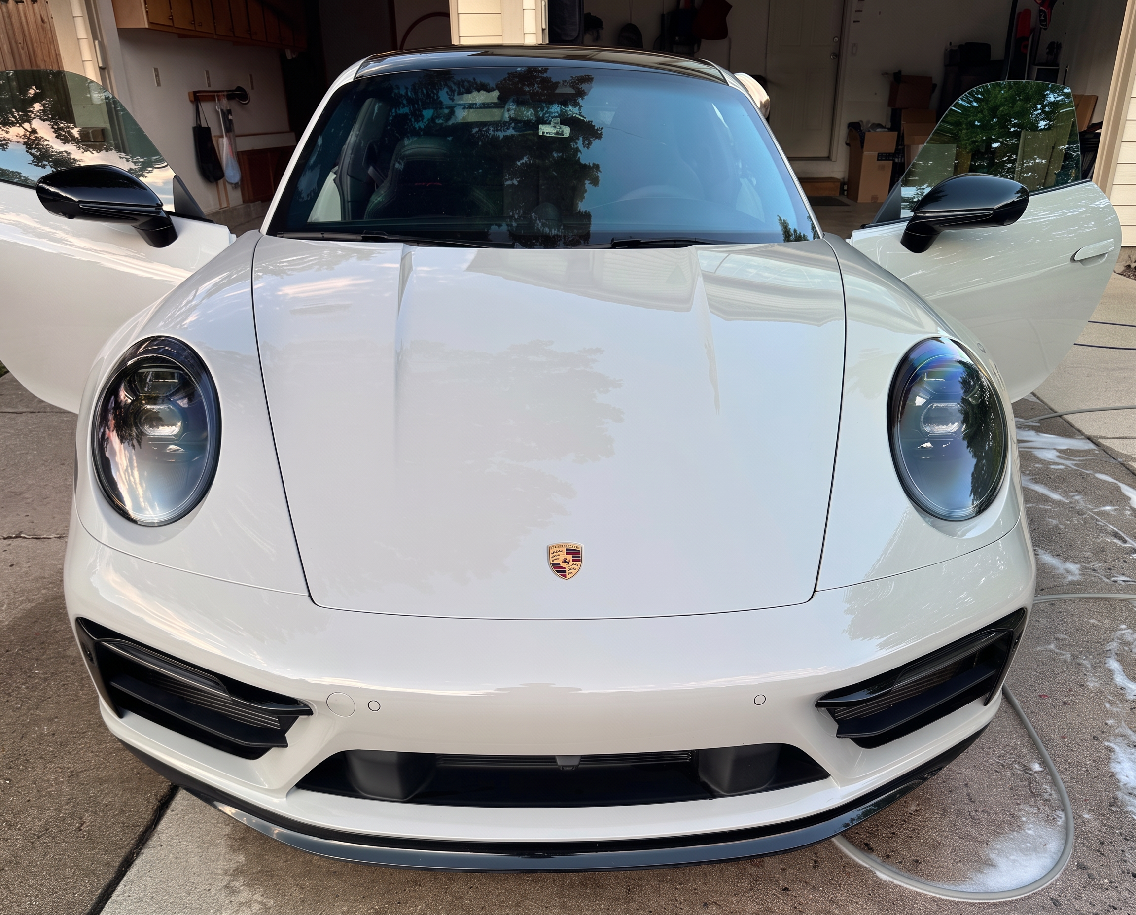 Porsche front end after exterior detail